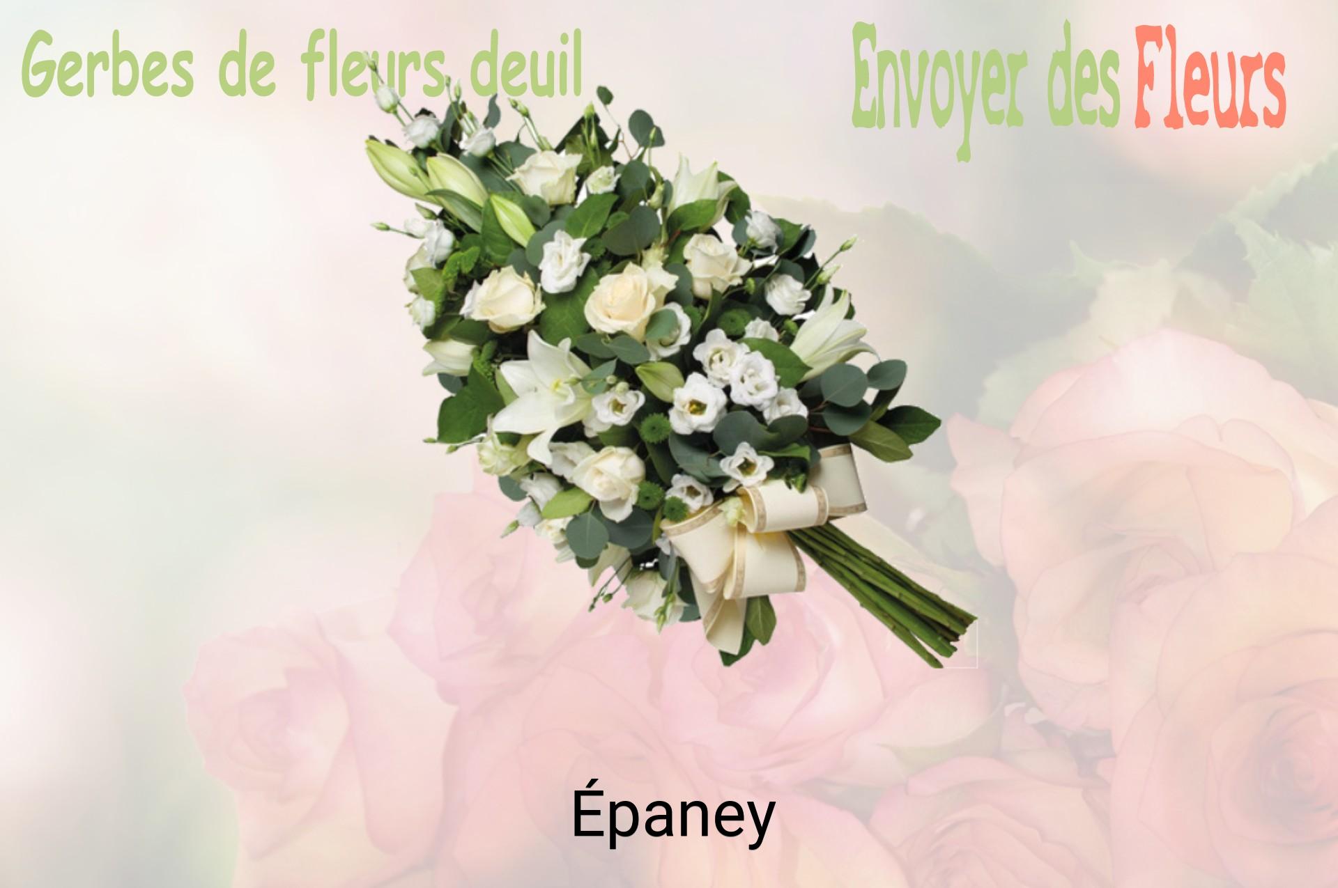 Gerbe de fleurs de deuil livrée à Épaney